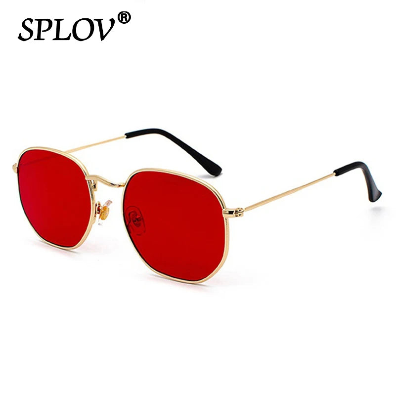 Kính Mắt Lục Giác Retro Kim Loại Chống UV Thời Trang - Daisan Mart
