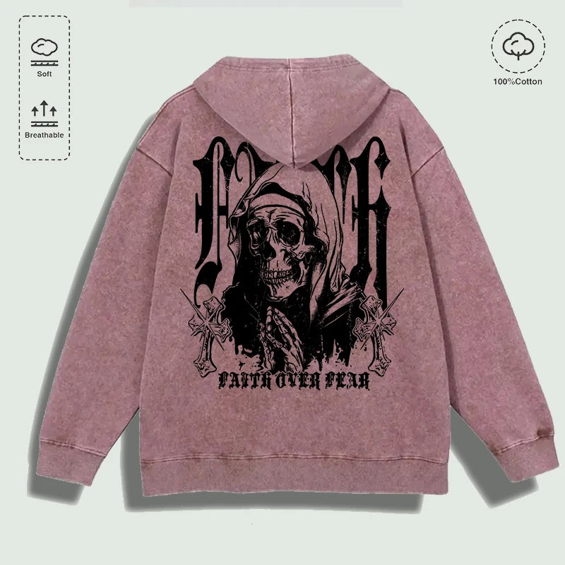 Áo Hoodie Cotton Niềm Tin Vượt Qua Nỗi Sợ Đa Sắc - Daisan Mart