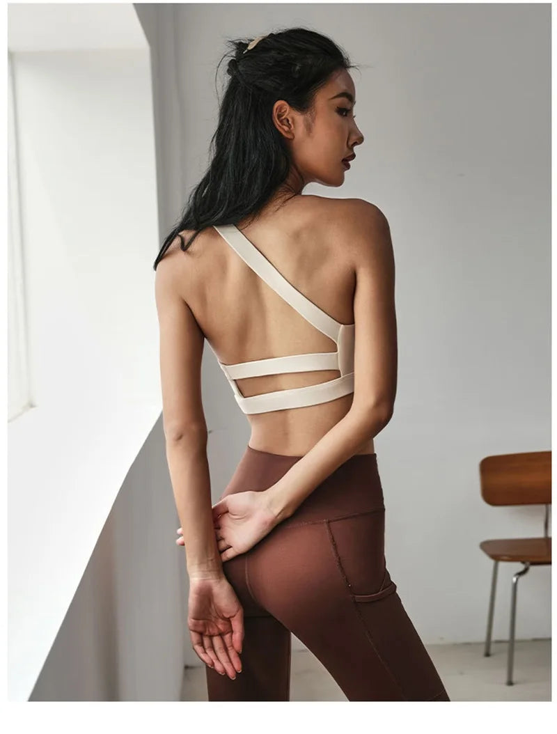 Cloud Hide Sexy Backless Women's Sports Bra for Gym Yoga