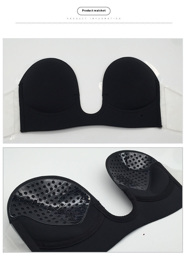 Áo ngực tàng hình nylon quyến rũ không dây cúp chữ U sâu siêu nâng độc quyền xuyên biên giới cho váy cưới mùa hè liền thân Bán sỉ - Daisan Mart