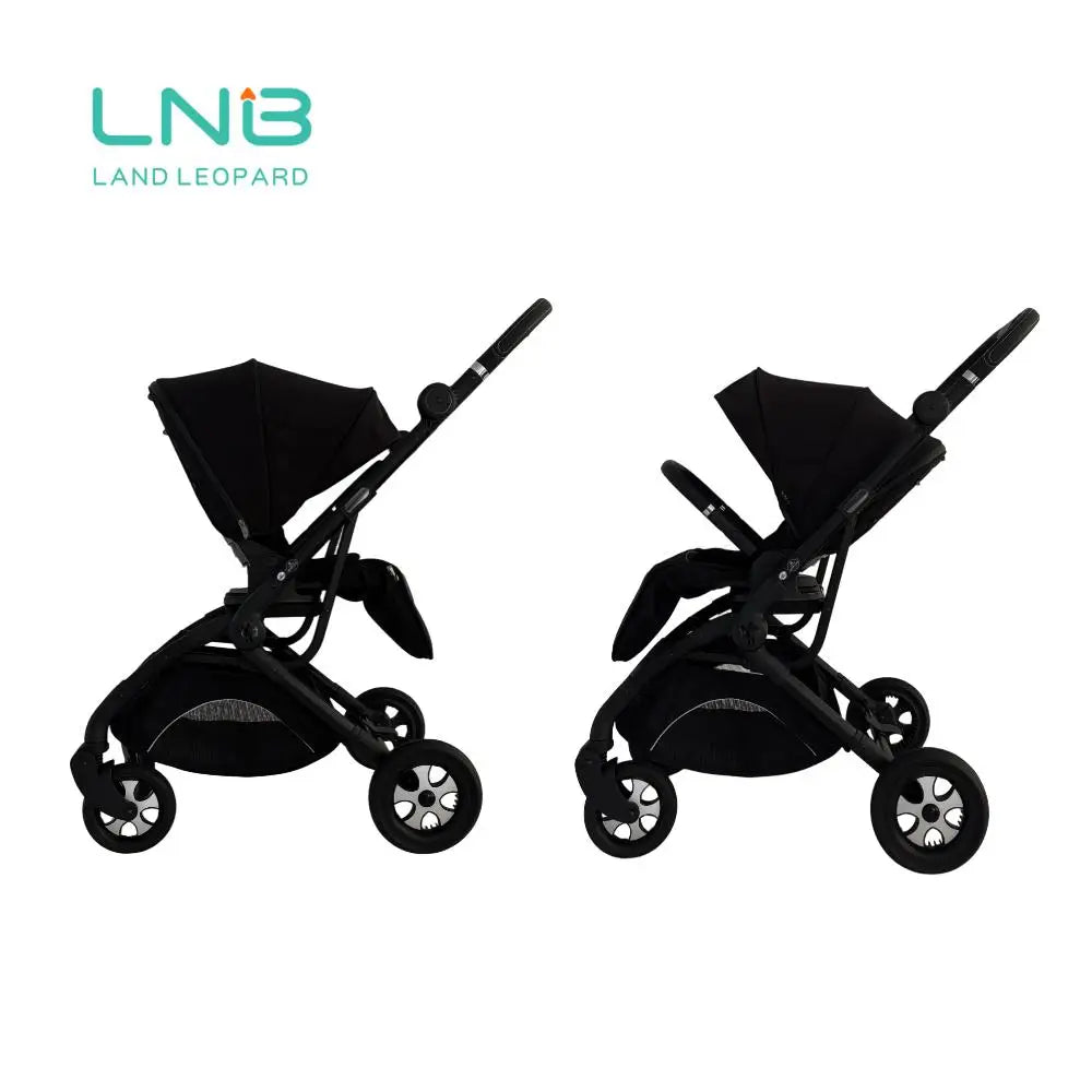 3-in-1 Multi-Function Stroller with Bag &amp; Foldable Baby Cradle