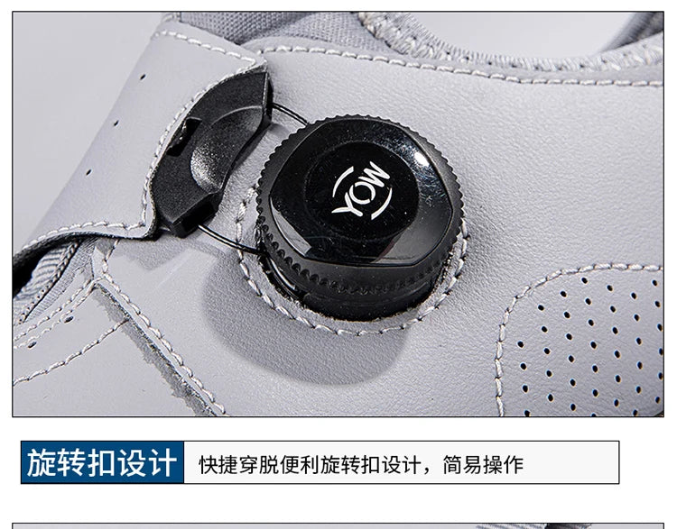 Giày Golf Nam Da Mềm Thoáng Khí Đi Bộ Mùa Hè