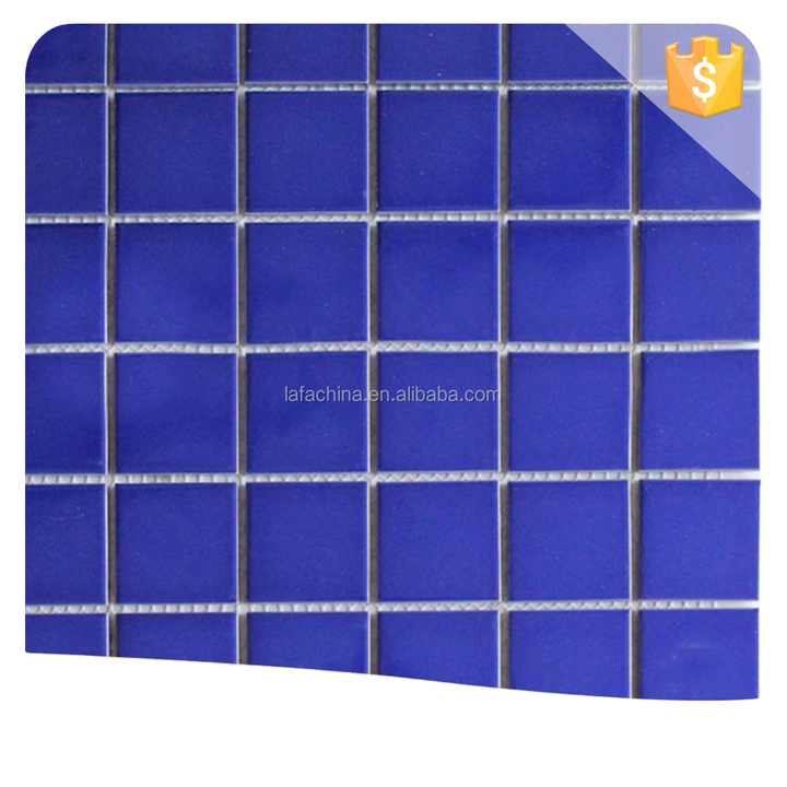 High-end Blue Wave Pattern Swimming Pool Tiles