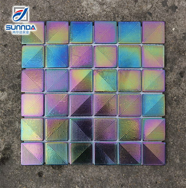 Decorative tiles for swimming pool, kitchen, bathroom made of marble, ceramic, glass, metal, customized size 