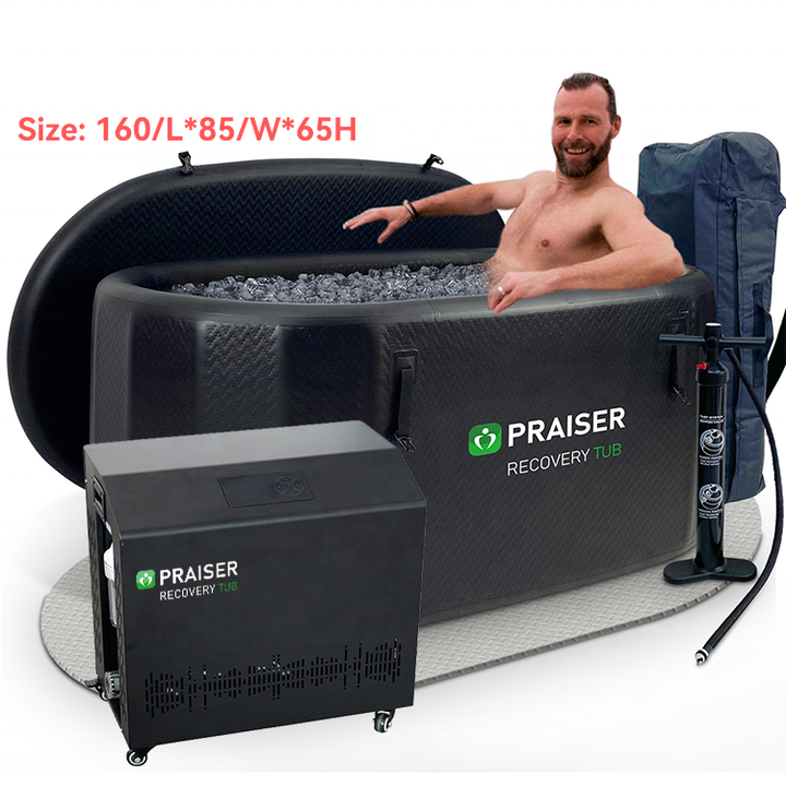 PVC Inflatable Hot Tub 2 Person 2M 69 Outdoor Spa Bathtub Folding Bathtub for Adults 