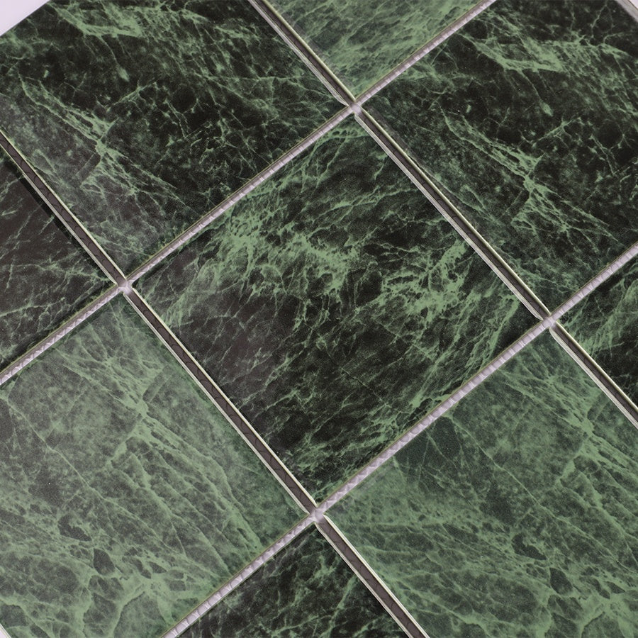 Blue swimming pool tiles Sukabumi 4x4 factory price Bluwhale 