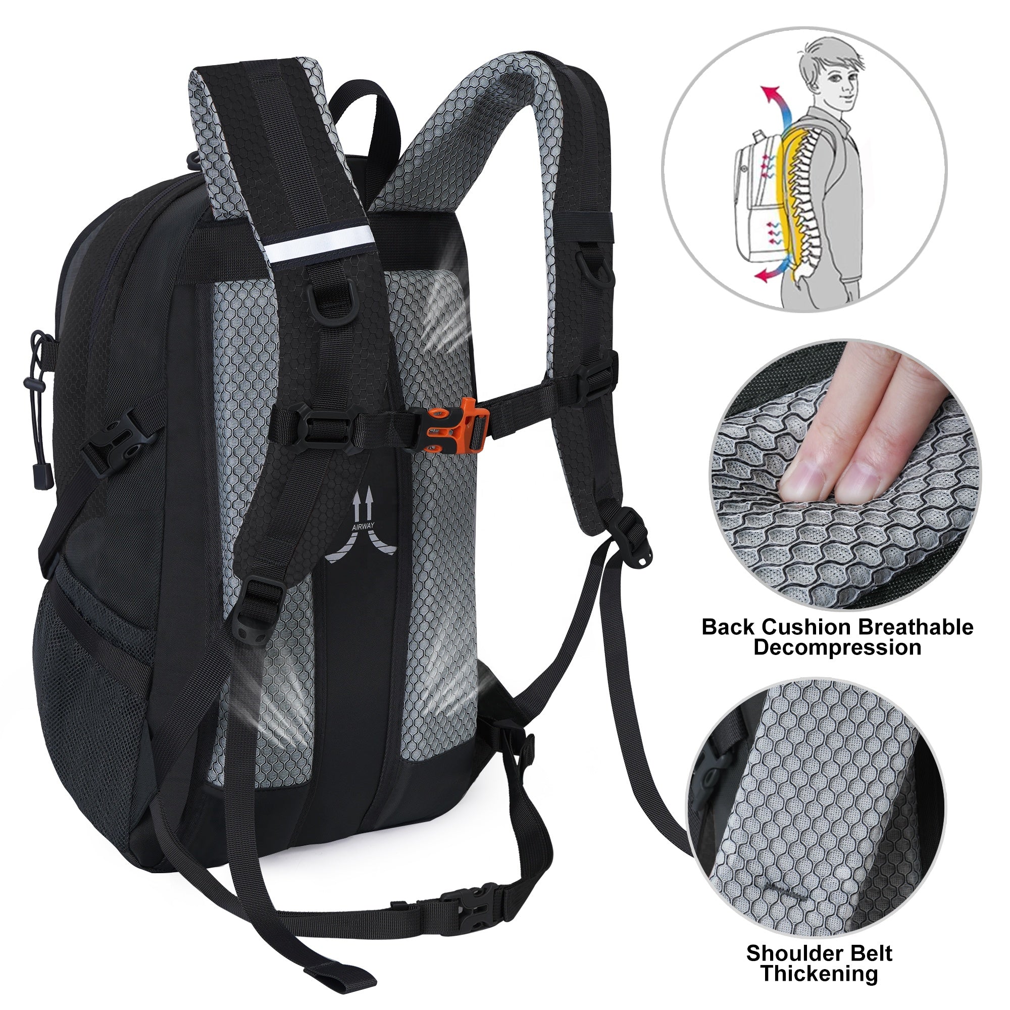 Cross Border Outdoor Backpack for Climbing and Hiking, Lightweight, Light Weight for Long Trips 