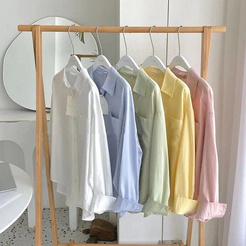 Áo Sơ Mi Nữ Công Sở Hàn Quốc Đơn Giản Thời Trang