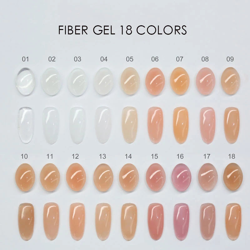 MSHARE 250g Fiber Gel Nail Extension Fiberglass Gel Clear White Pink - Daisan Mart