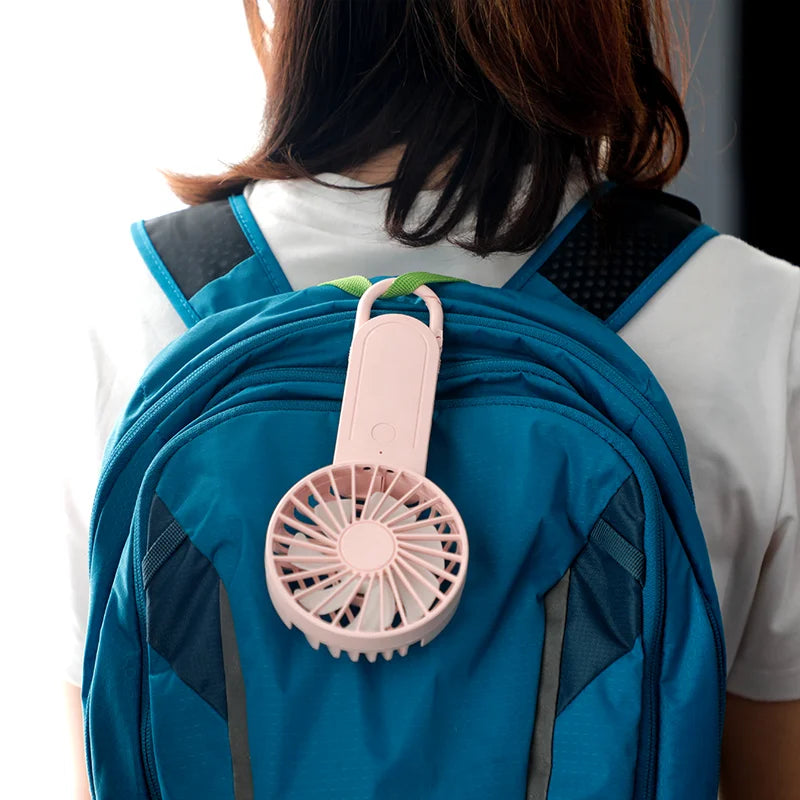 Low Price Hooking Mini Handheld Fan Usb Portable Handy Fan Rechargeable Handheld Fan for Outdoor Traveling