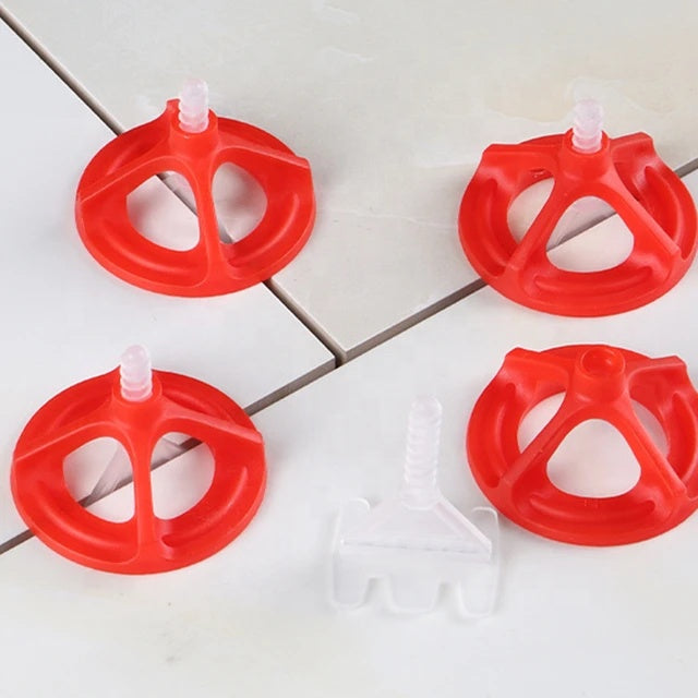 Easy to use plastic tile balancing system 