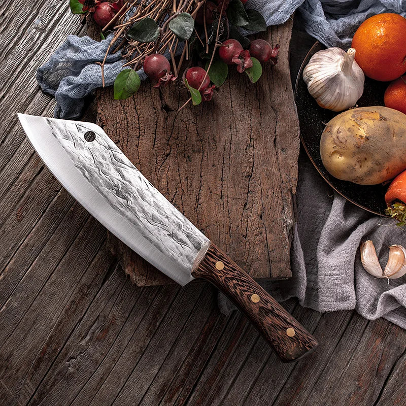 Serbian Chef's Hand-Forged Stainless Steel Boning Knife 50cm