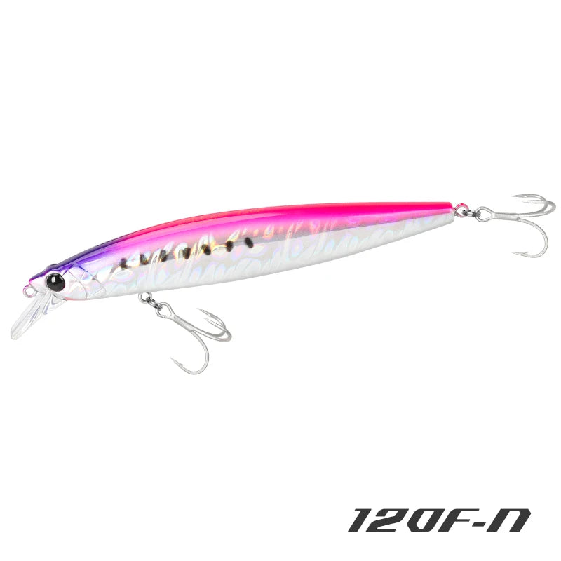 TSURINOYA 120F Ultra-long Casting Floating Minnow Saltwater Fishing Lure STINGER 120mm 19g Range 30-100cm Artificial Hard Baits