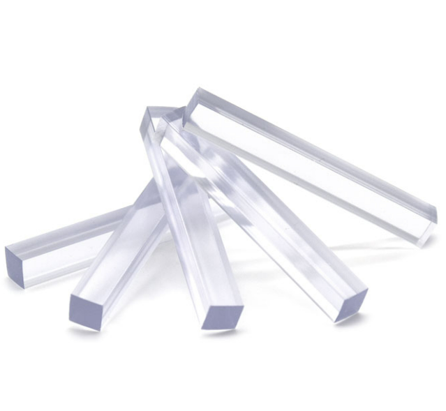 Khối cài đặt bằng nhựa trong suốt FHC 1/4&quot; X 1/4&quot; X 2&quot; Chất liệu Acrylic chất lượng cao - Gói 100