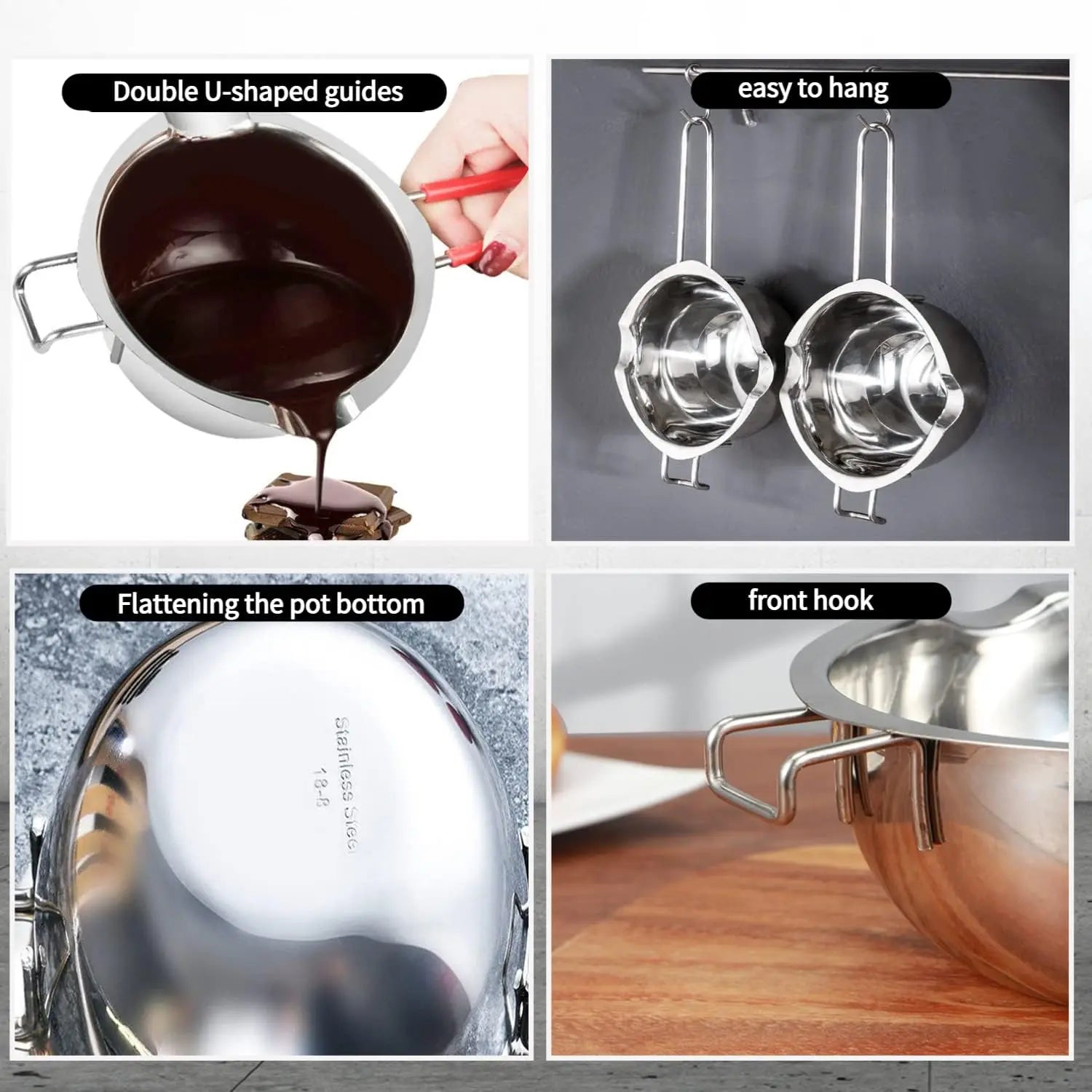 Stainless Steel Double Boiler 480ML - Chocolate Melting