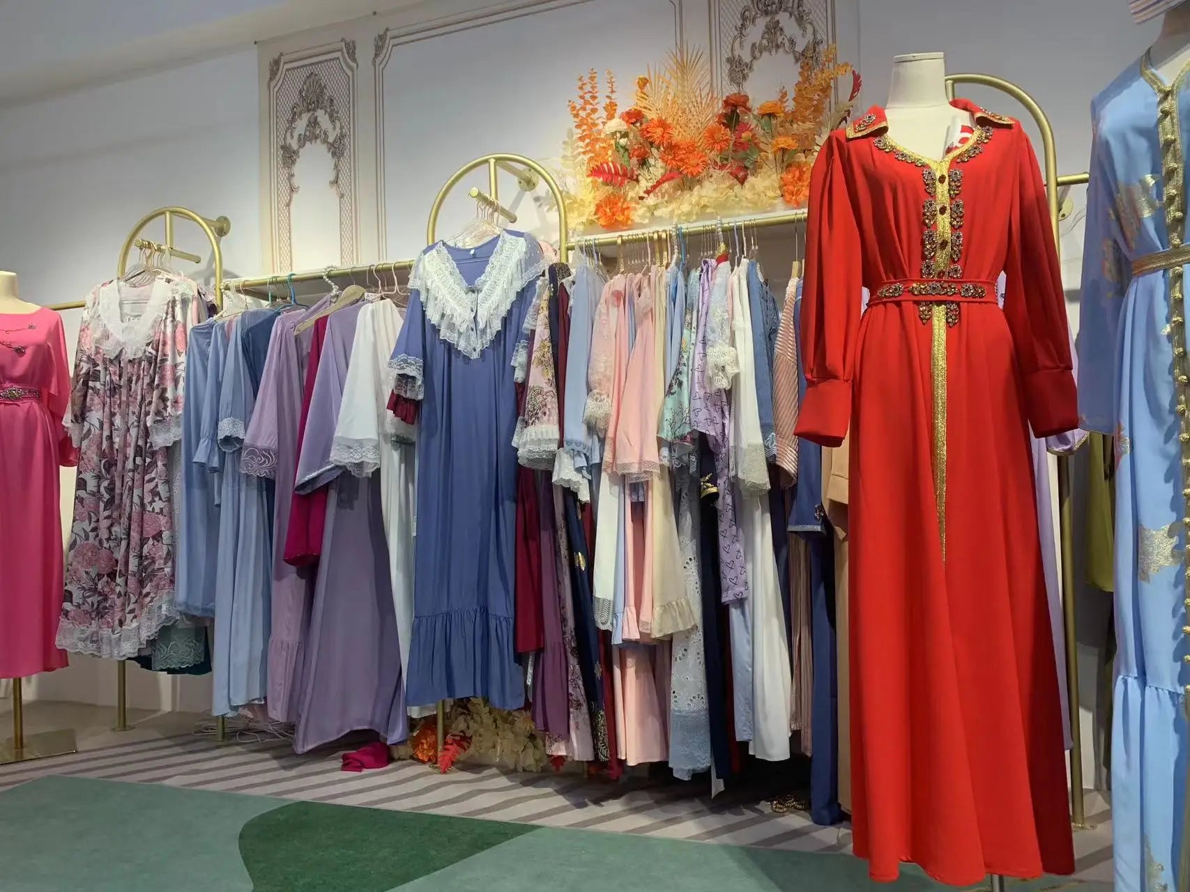 Big Size Sexy Nightgown With Push Up Pad, Chiffon Robe