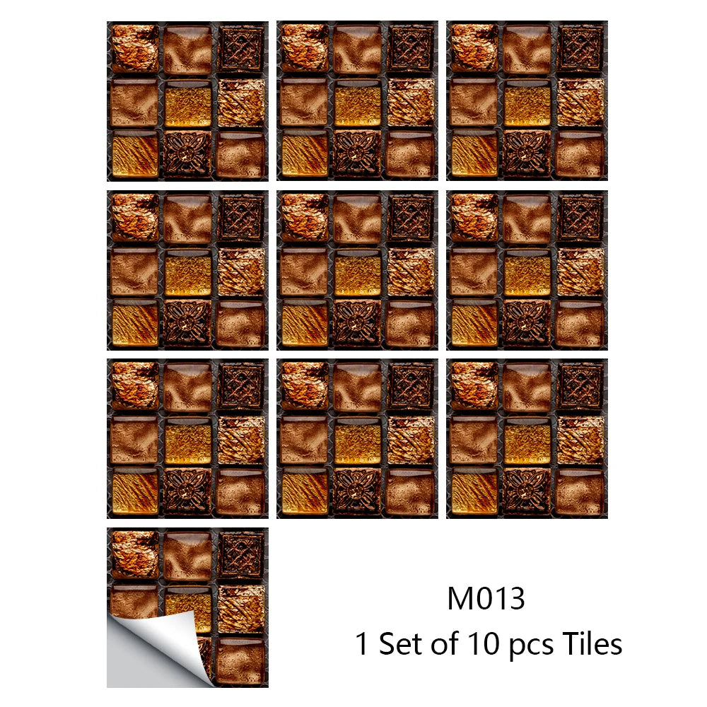 Decal Dán Tường 3D Đá Cẩm Thạch Chống Thấm 10 Miếng - Daisan Mart