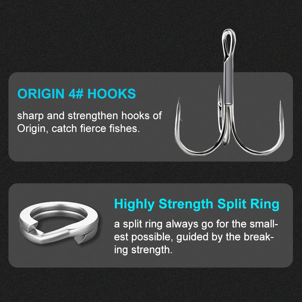 Hunthouse fishing lure pencil 99mm 18.5g 155mm 31.5g swimbait set ruf manic bait sinking origin hook for sea bass bluefish perch