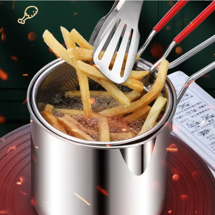 Nồi Lọc Dầu Inox Mini Đa Năng Cho Bếp Gia Đình