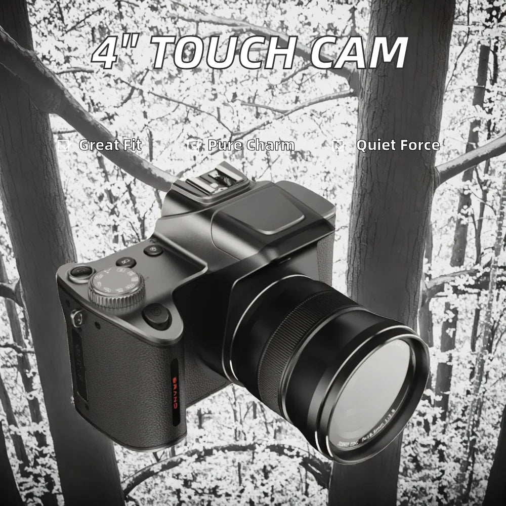 4 Inch Touch Screen Mirrorless Digital Camera