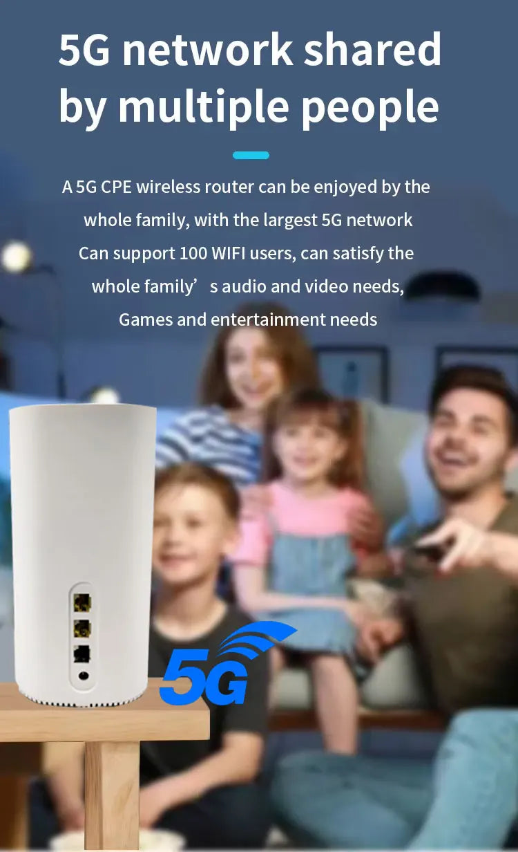AX3000 MT7981B 5g Cpe Wifi 6 Home Internet Wireless Modem Router with Sim Slot - Daisan Mart