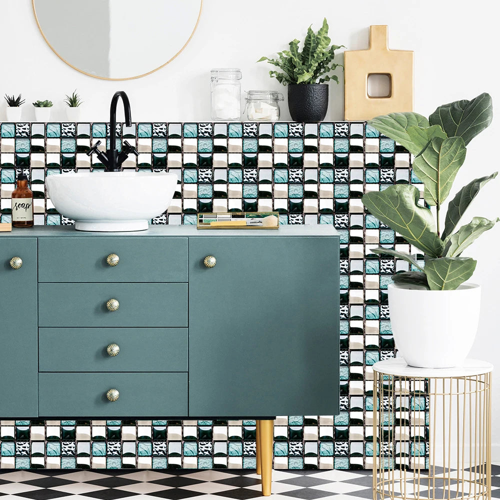Decal Dán Tường 3D Đá Cẩm Thạch Chống Thấm 10 Miếng - Daisan Mart