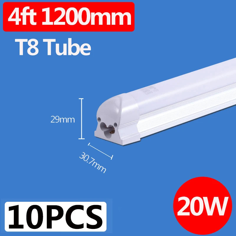T5/T8 LED Tube Lights for Kitchen Ceiling Wardrobe 220V