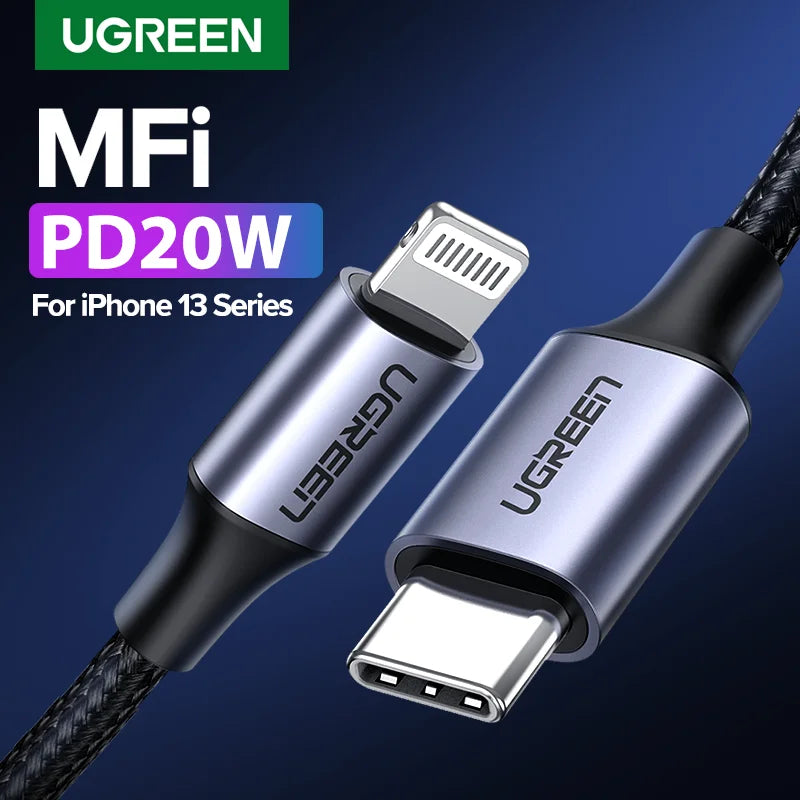 Ugreen MFi USB-C Lightning Fast Charging Cable 20W For iPhone