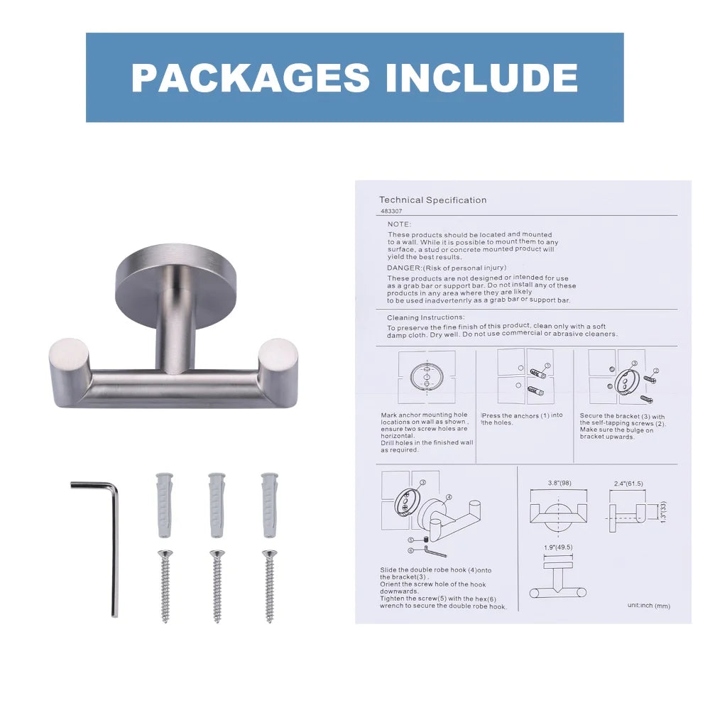 Khóa áo tường sang trọng sử dụng cho nhà bếp và phòng tắm, Inox 304