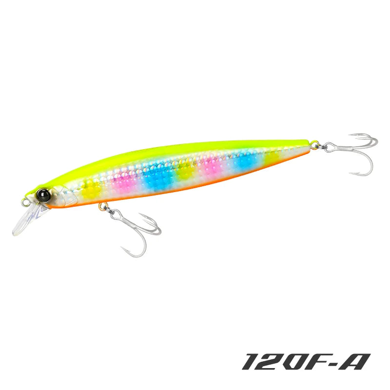 TSURINOYA 120F Ultra-long Casting Floating Minnow Saltwater Fishing Lure STINGER 120mm 19g Range 30-100cm Artificial Hard Baits