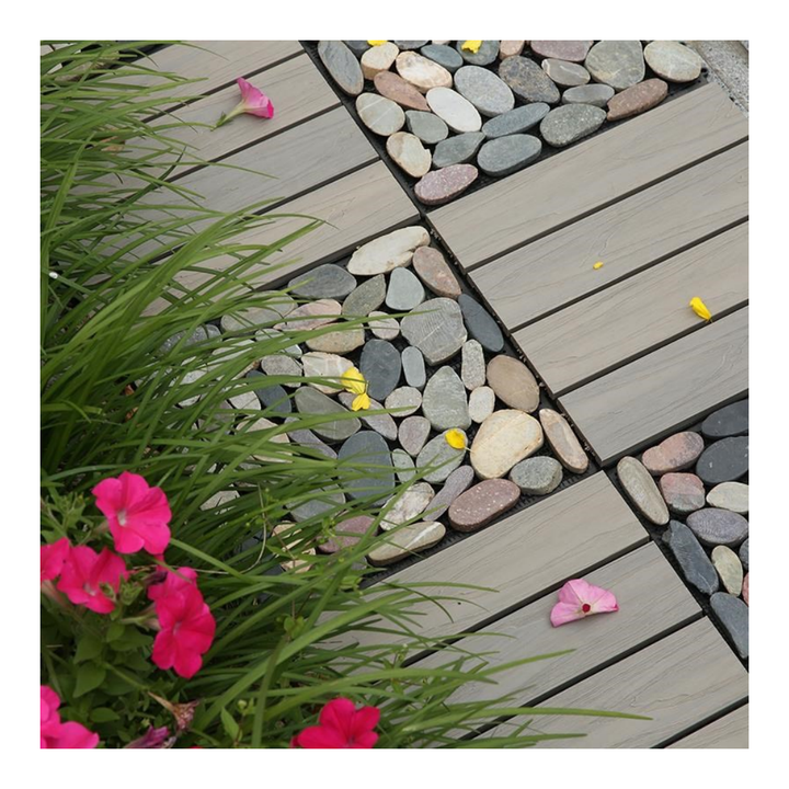 OMK Natural Outdoor Garden Stone Floor Tiles Light Color DIY Outdoor Flooring Patio Tiles Interlocking Floor Tiles 
