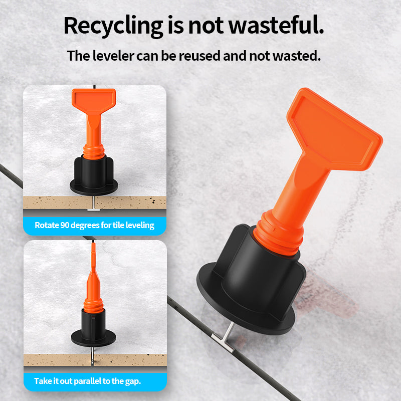 Factory wholesale tile accessories, good quality plastic tile leveling system, reusable 