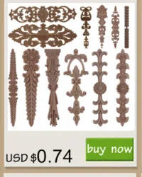 Wood Mouldings Wood Carving Door Onlay Wood Applique Wood Decal Antique Retro Modern Long Leaves Wooden Cabinet Furniture Corner