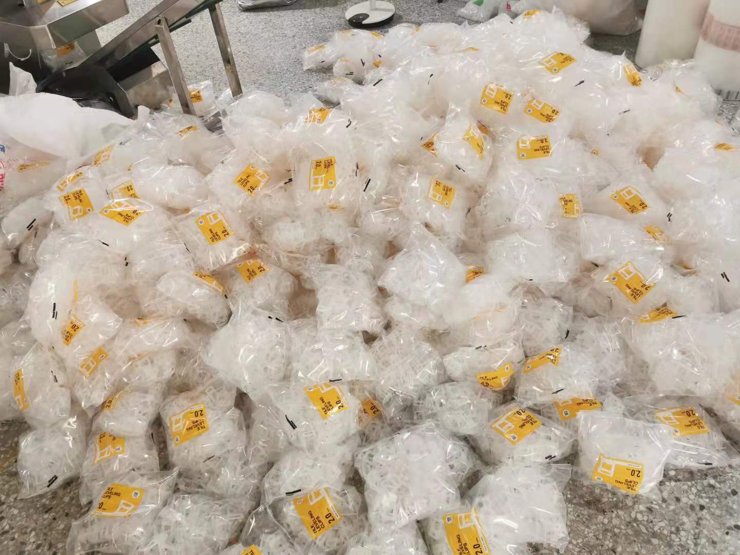 High quality plastic tile balancing clamps 100 pieces, 1.0-3.0mm crossbar system