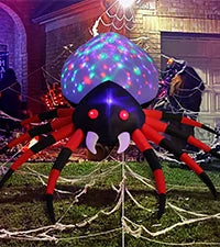 5FT LED Spider Lamp Unique Garden Halloween Decoration
