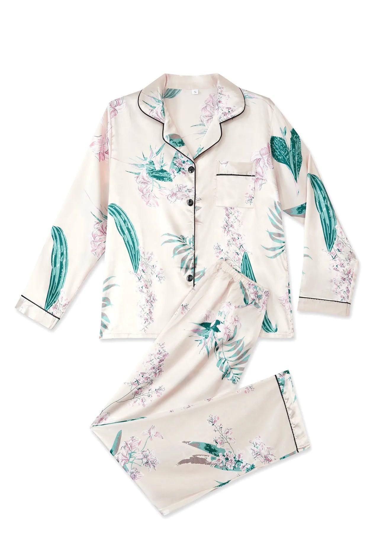 New Pajamas 2024 - Feminine Long Sleeve Satin Silk