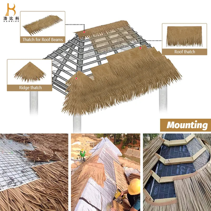 Ngói Lá Nhân Tạo Chống Cháy UV, Chống Nước Cho Biệt Thự - Daisan Mart