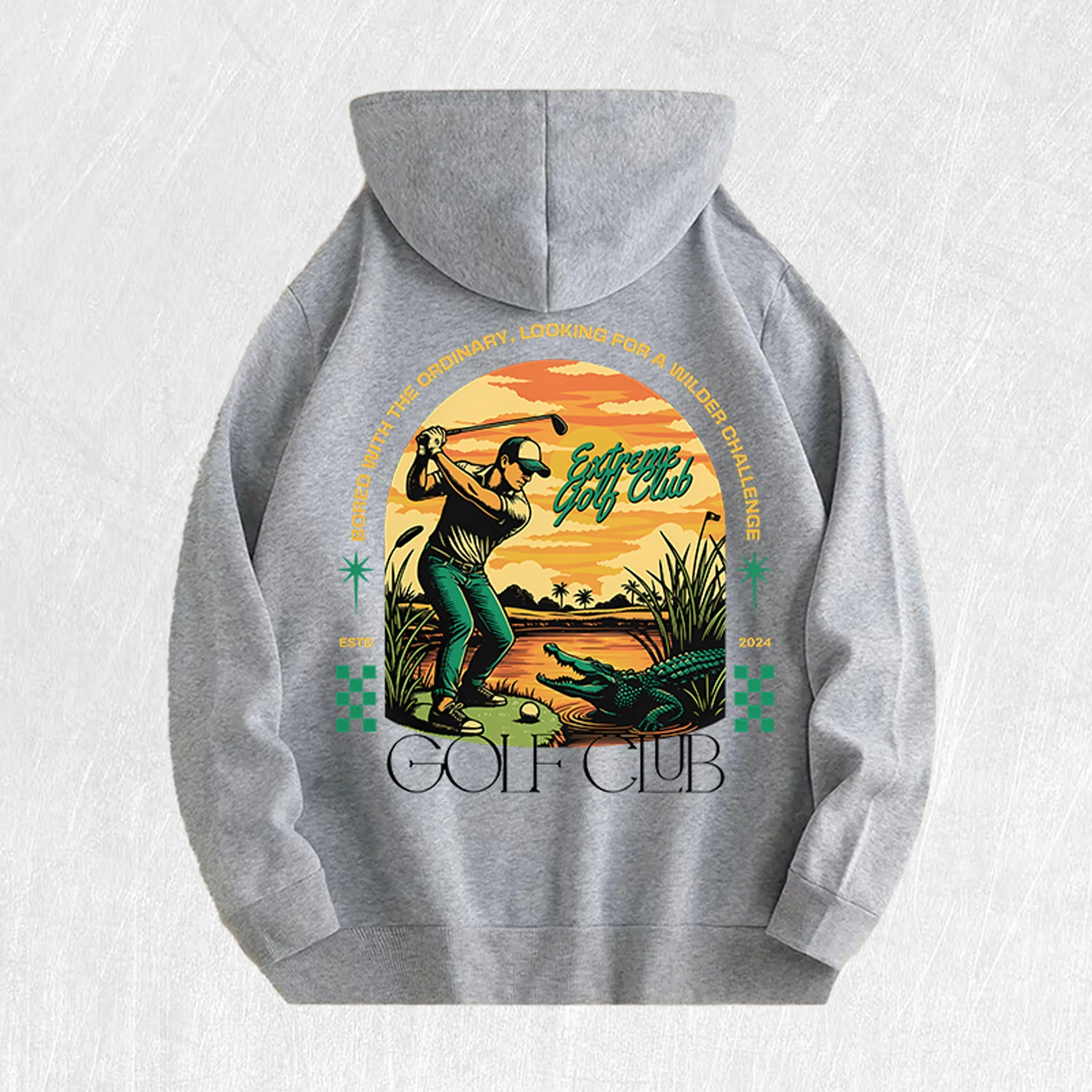 Golf Hoodie Multicolor Cotton Graphic from US Store