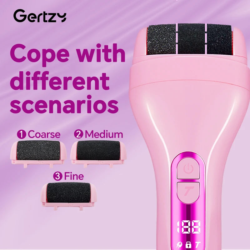 Electric Exfoliator with 2 Heads, Set of 10 Pieces, USB Charging