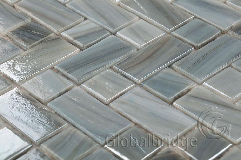 Agate Glass Mosaic Tiles Mixed Unevenly 