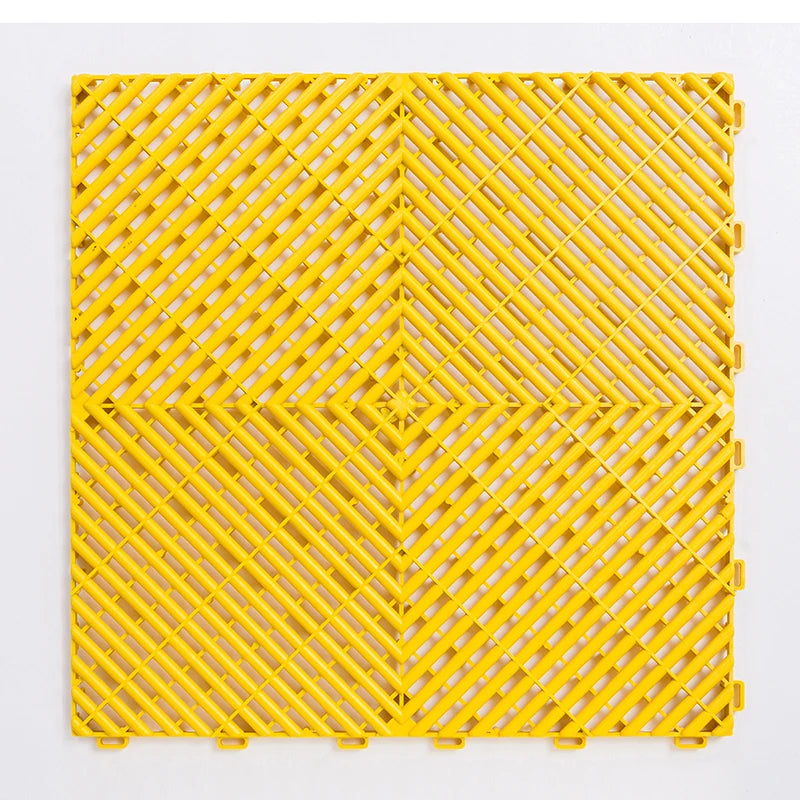 Modular Vented Floor Tiles for Garage Workshop - Anti-Slip Surface, Quick Drain Design - Daisan Mart