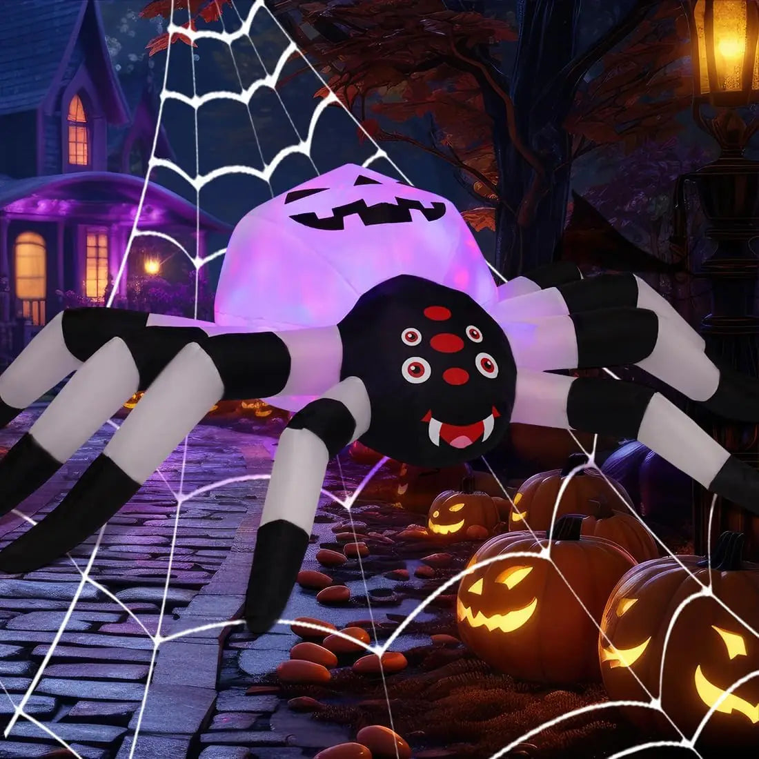 5FT LED Spider Lamp Unique Garden Halloween Decoration