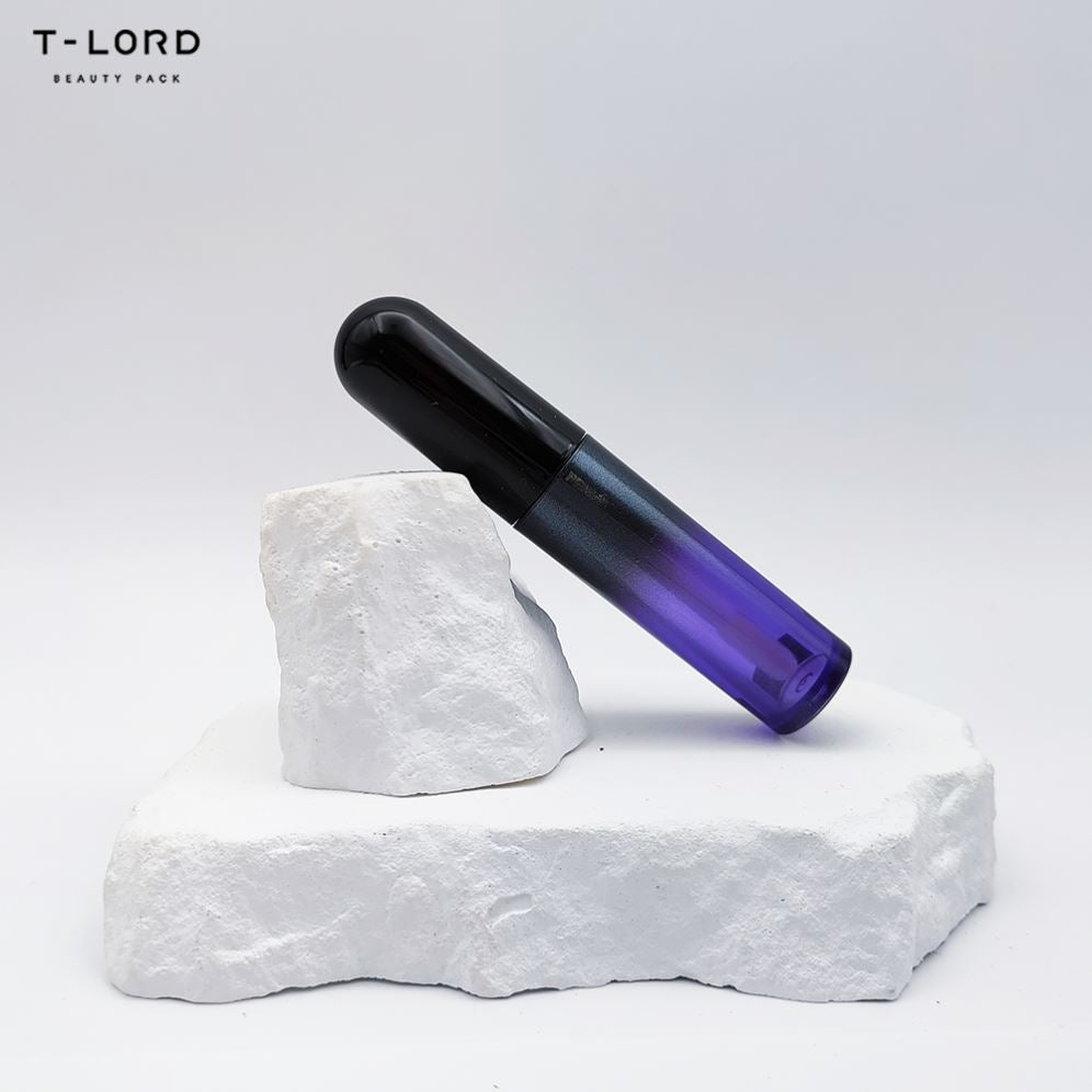 Ống Nhựa 4ML Chăm Sóc Môi Màu Tím Gradient, Bao Bì Mỹ Phẩm Rỗng, Hộp Đựng Trang Điểm Dùng Cho Son Dưỡng Môi, Dụng Cụ Trang Điểm, Ống Nhựa 4ML