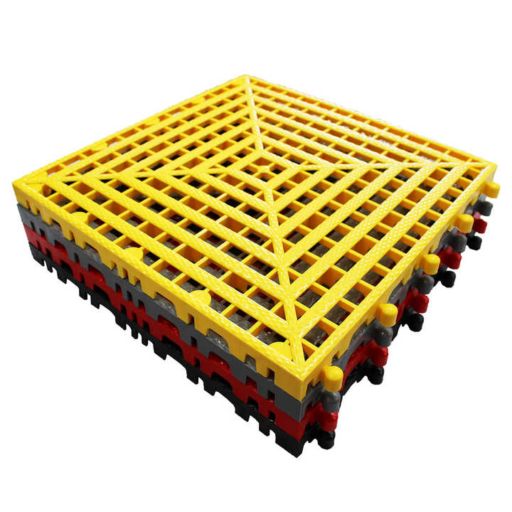 Colorful Modular Hard Floor Garage Tiles, Outdoor Industrial Plastic Lock, Carton Box Packing 3 Years CN;SHN 