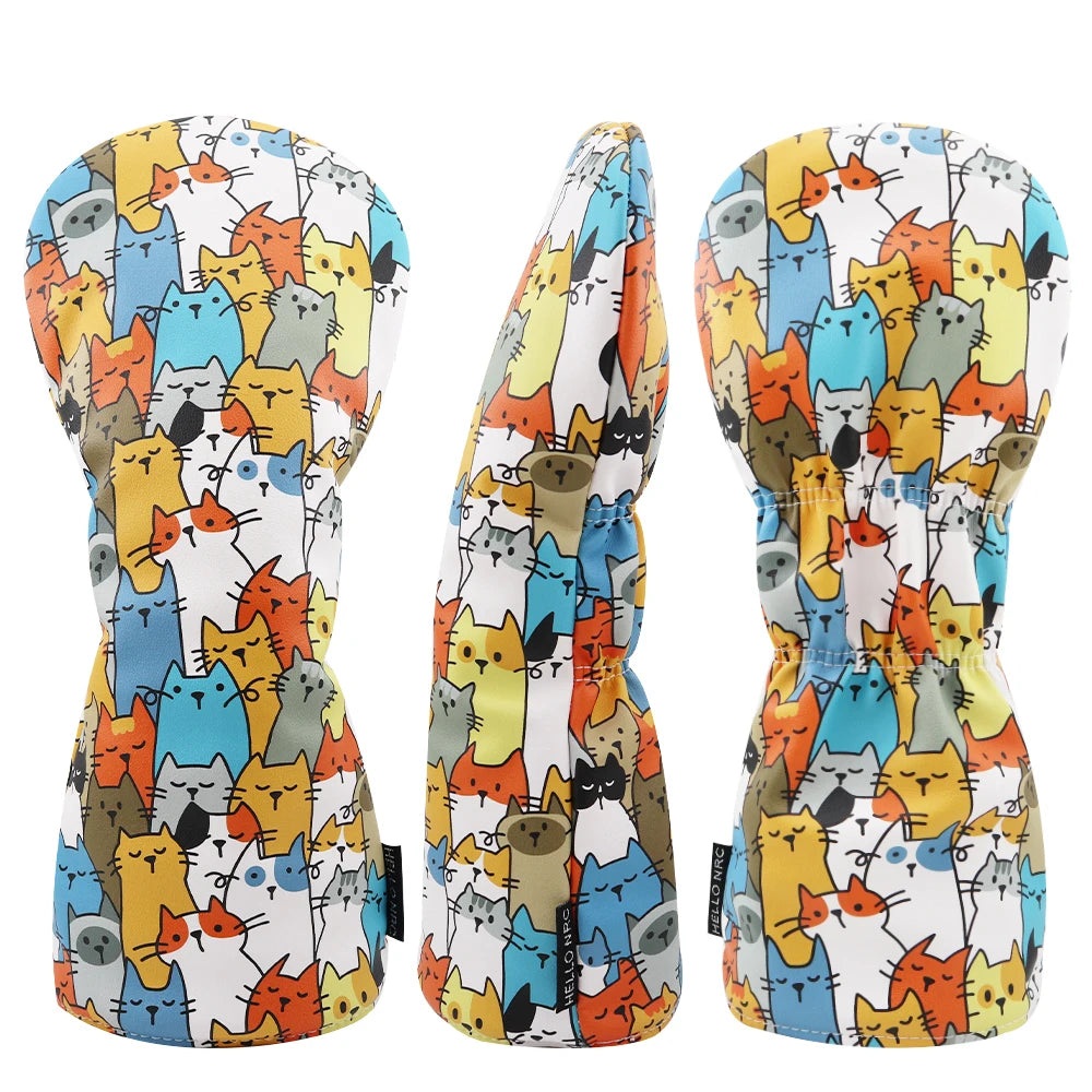 Custom Golf Club Cover Logo, Magnetic Clasp, Graffiti Style