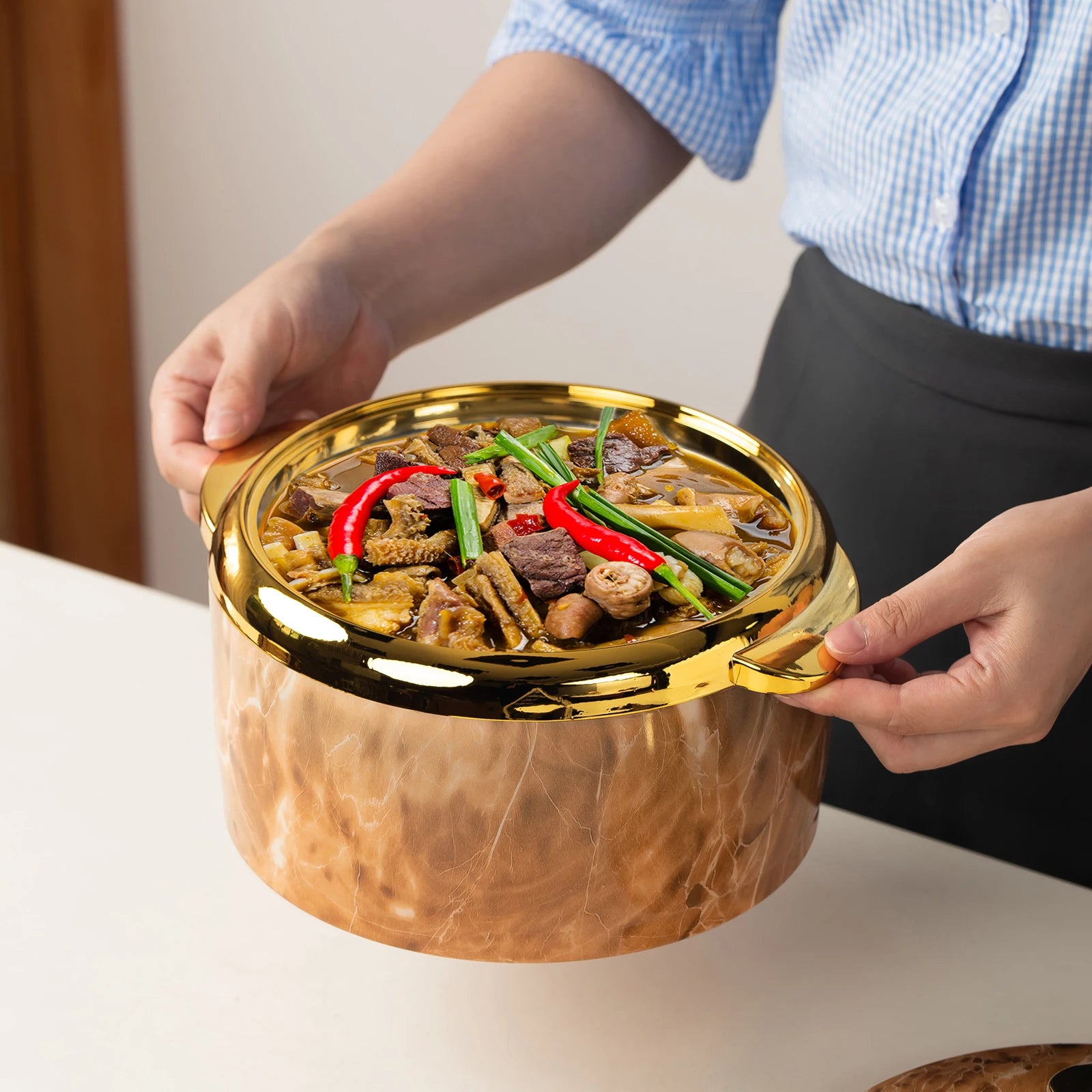 Bộ 3 Nồi Giữ Nhiệt Inox Cao Cấp - Giao Nhanh Từ Mỹ