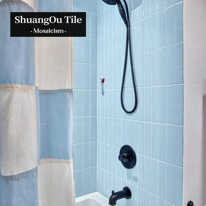 Candy Series Glazed Glass Villa Bathroom Decorative Wall Mosaic Tiles Porcelain Kitchen Hotel Wall Mosaic Tiles 
