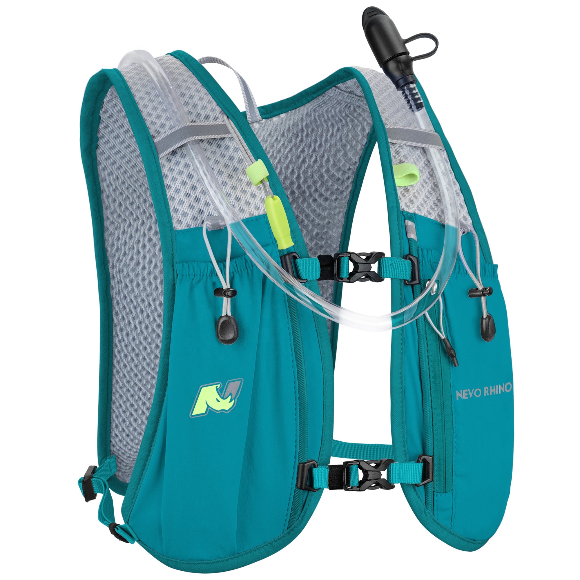 Custom lightweight nylon hydration backpack for outdoor sports (hiking, running, cycling) with vest-style water bladder 