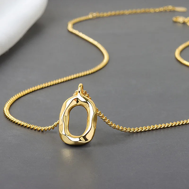 Dây Chuyền Tròn Vàng Thanh Lịch Dự Tiệc Nữ Tính