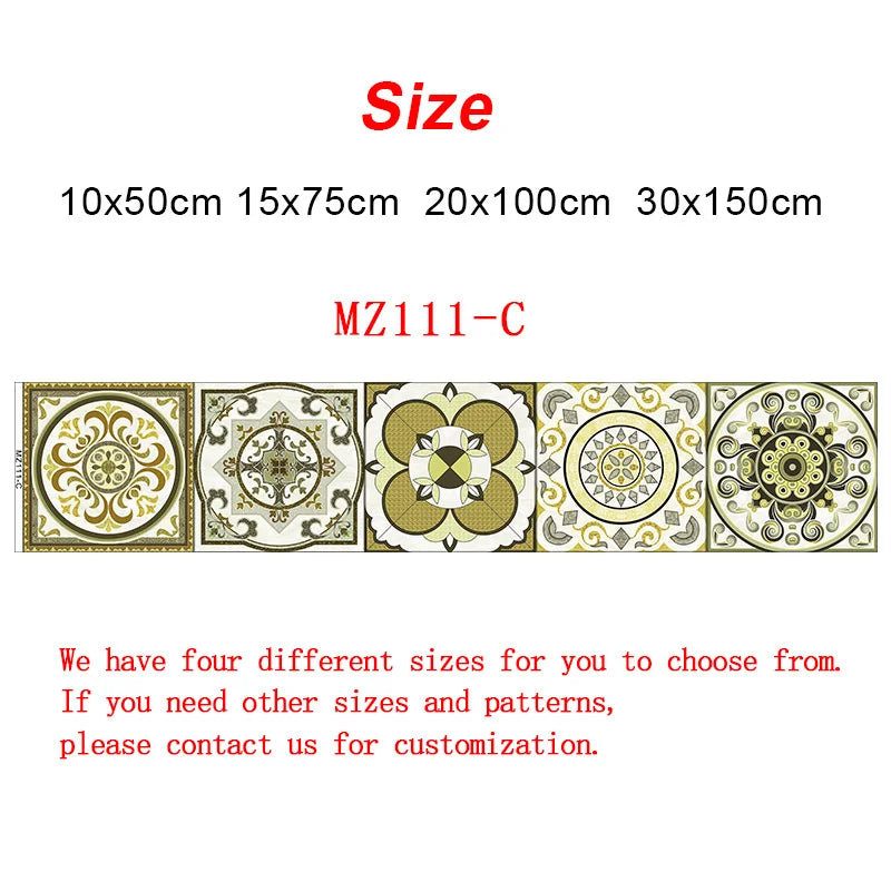 10/15/20/30cm Purple Retro Strip Tiles Wall Sticker Kitchen Stairs Tile Decoration Wallpaper Peel &amp; Stick Waterproof Art Mural